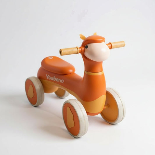 Correpasillos Infantil Baby Ride Animalito Naranjo 4 Ruedas