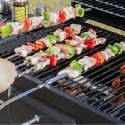 Parrilla a Carbón con Tapa, Termómetro y Bandeja Lateral – Home&Design