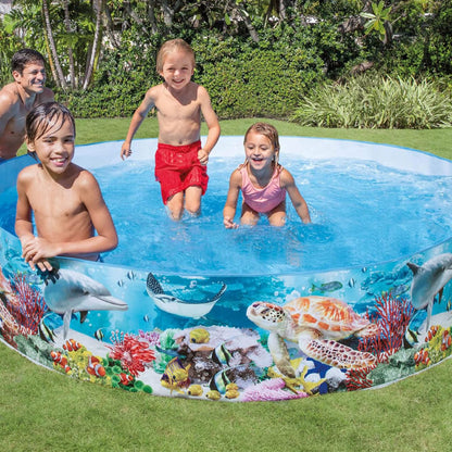 Piscina para niños Intex Deep Blue Sea Snapset 2,44 x 0,46m 2040 Lt