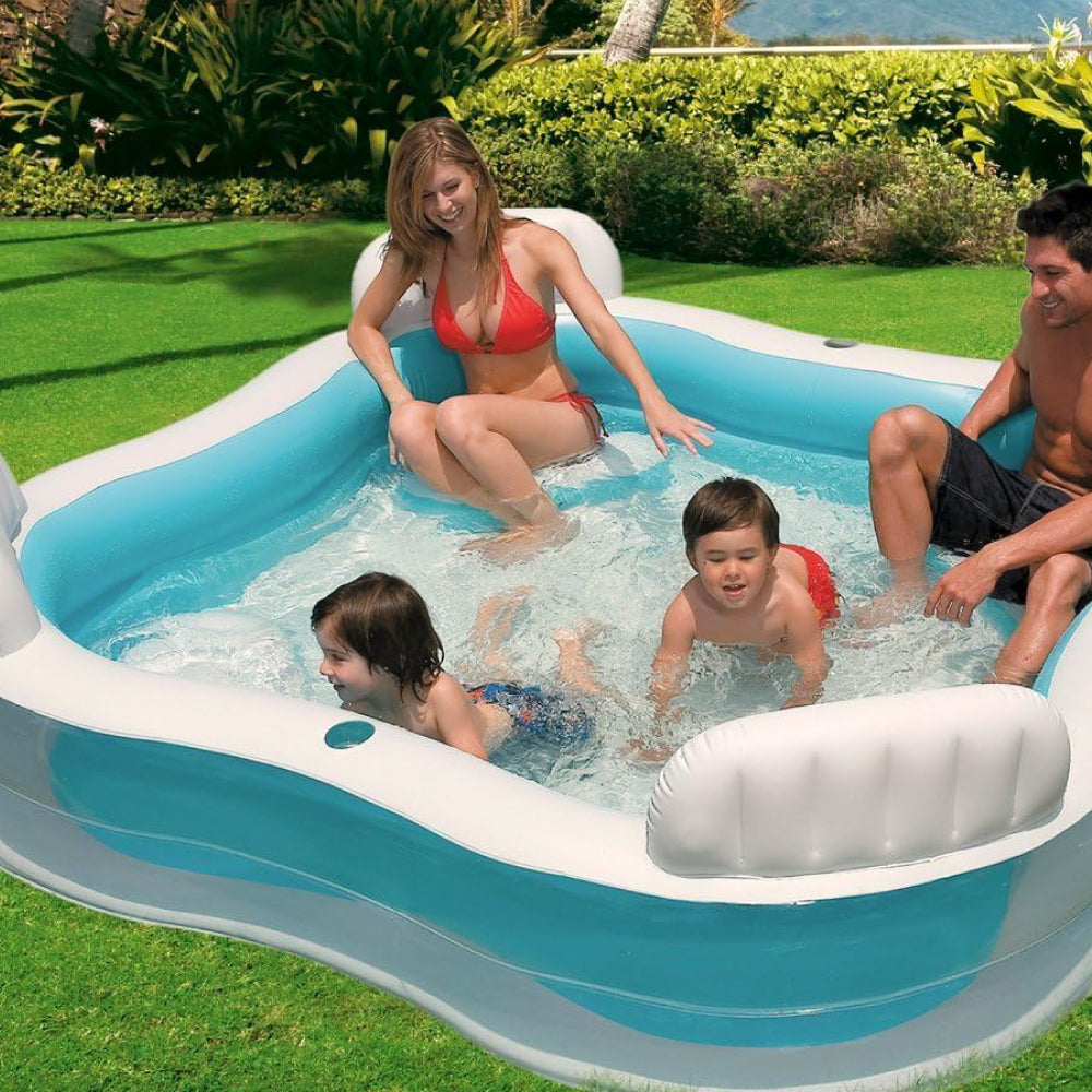 Piscina inflable familiar Intex 2,29mt x 2,29mt x 0,66mt  990 Litros