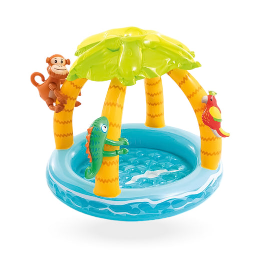 Piscina inflable Tropical Island con cubierta Intex 1,02 x 0,86m 45 L