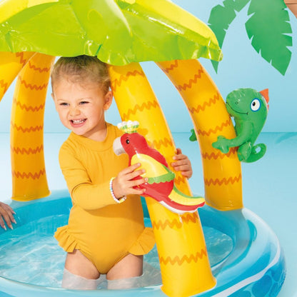 Piscina inflable Tropical Island con cubierta Intex 1,02 x 0,86m 45 L