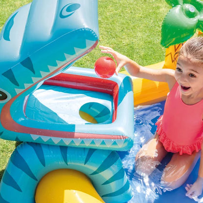 Piscina de juego de dinosaurios Intex 2,49m x 1,91m x 1,09m 216Lts