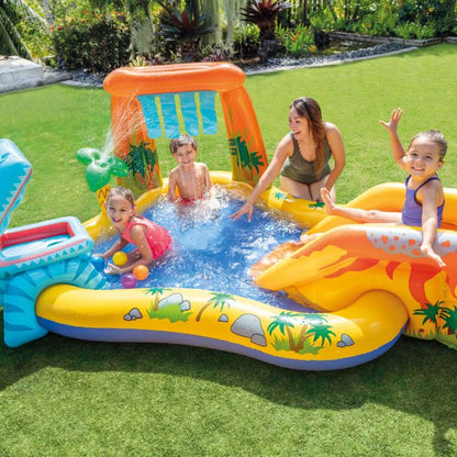 Piscina de juego de dinosaurios Intex 2,49m x 1,91m x 1,09m 216Lts