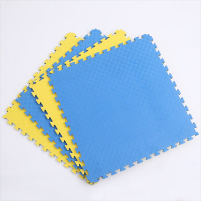 Tatami EVA Reversible 1×1 m (25 mm) – Alto Impacto Amarillo/Azul