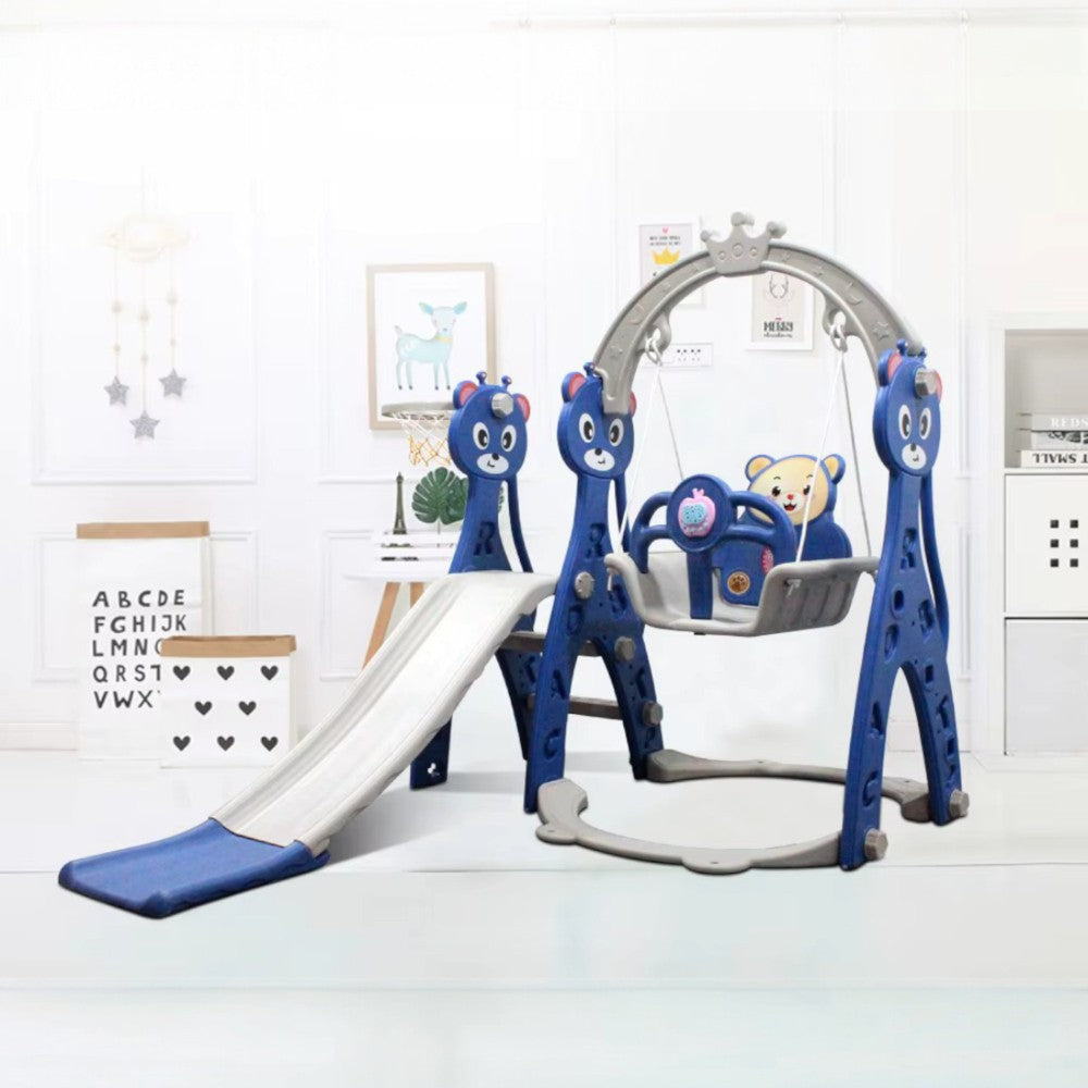 Resbalín Columpio Musical 2 en 1 “Sweet Bear” Azul