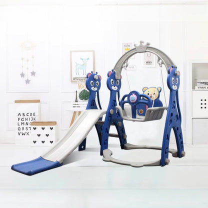 Resbalín Columpio Musical 2 en 1 “Sweet Bear” Azul
