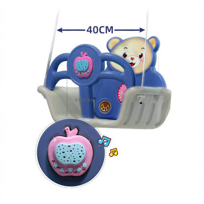 Resbalín Columpio Musical 2 en 1 “Sweet Bear” Azul