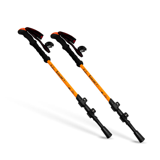 Pack de 2 Bastones Trekking Naranjo