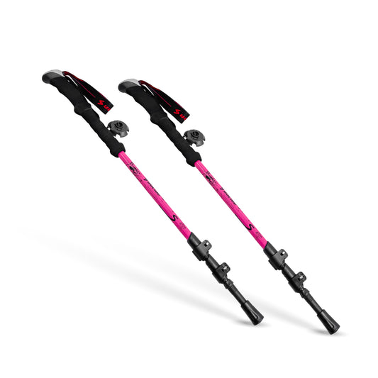 Pack de 2 Bastones Trekking Rosados