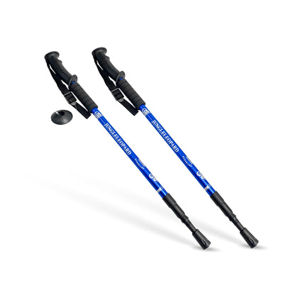 Pack de 2 Bastones Trekking Antishock Azul