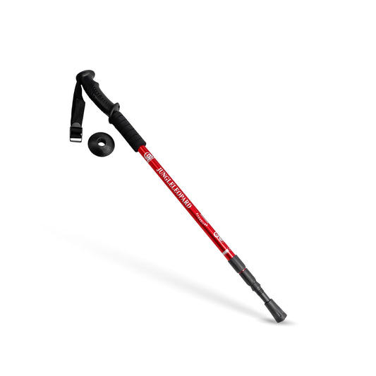 Baston de Trekking Antishock Rojo