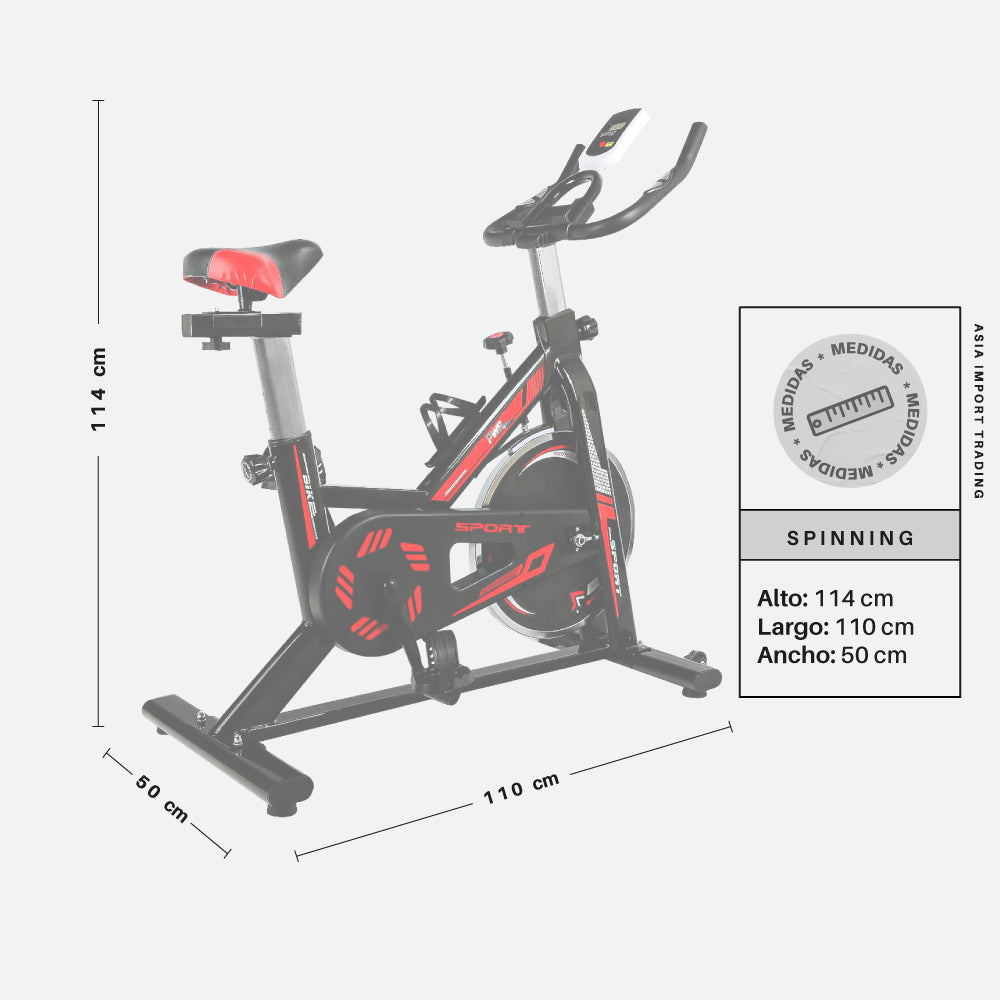 Bicicleta Spinning Pantalla LCD
