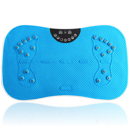 Plataforma Vibratoria Fitness Celeste con Control Remoto y Masaje Magnético