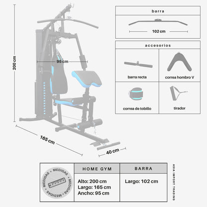 Home Gym PWRFitness Ajustable