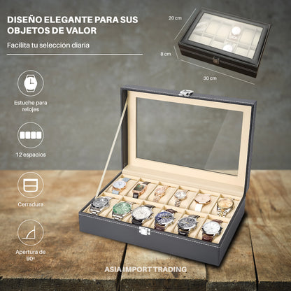 Caja organizadora 12 relojes
