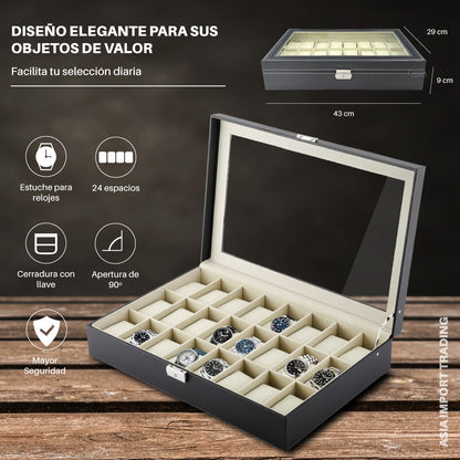 Caja organizadora 24 relojes