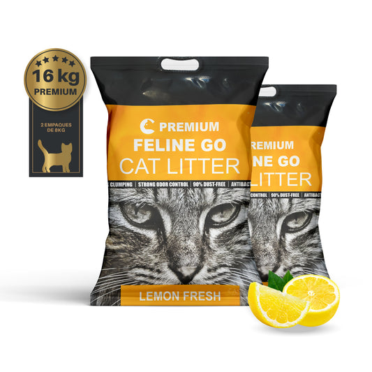 Arena para gatos Premium aroma Limon 16k