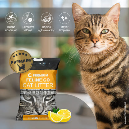 Arena para gatos Premium aroma Limon 16k