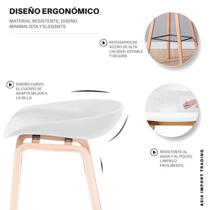 Silla Taburete color Blanco