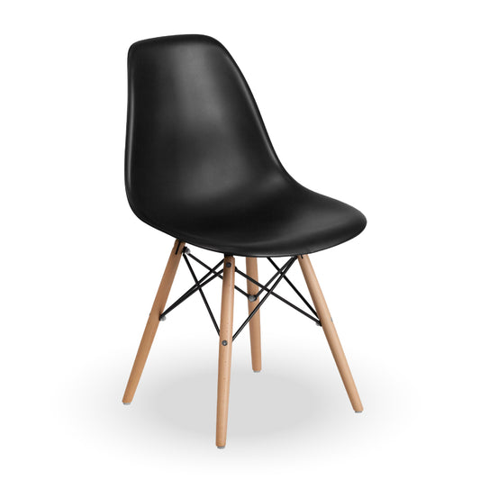 Silla estilo moderno Negra