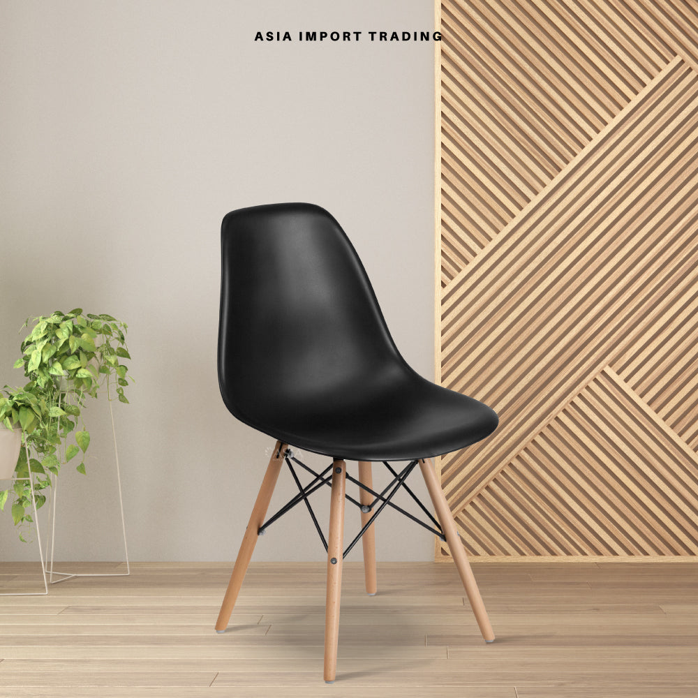 Silla estilo moderno Negra