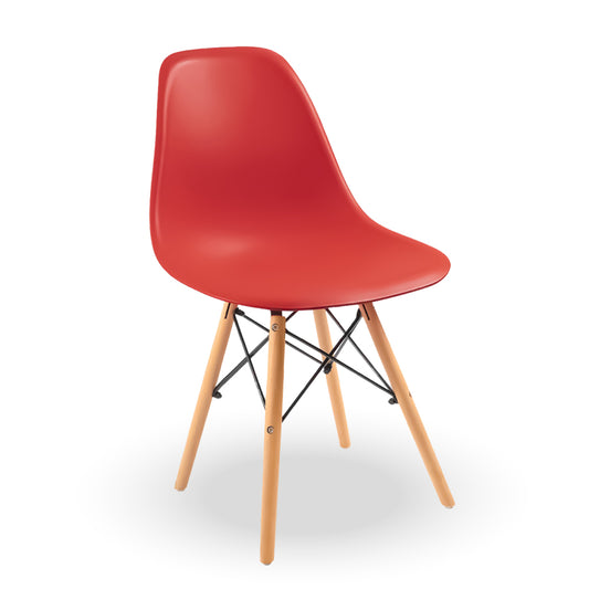 Silla estilo moderno Roja