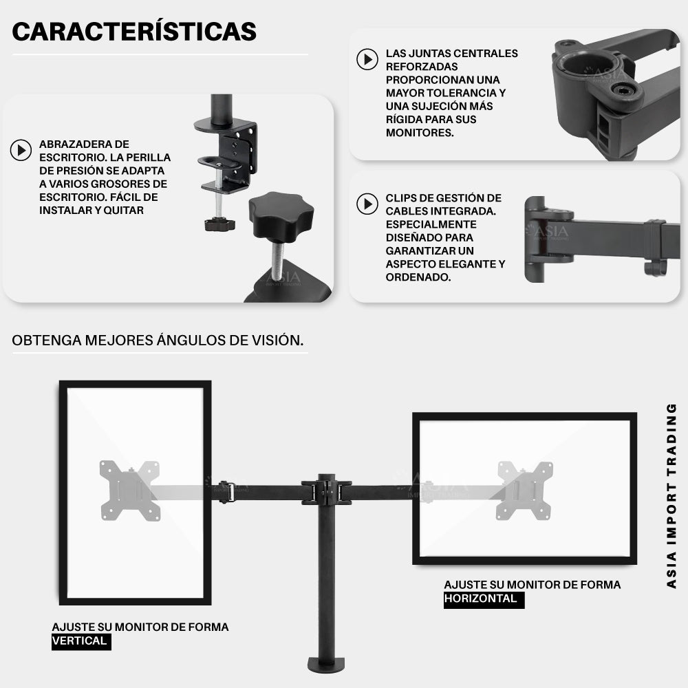 Soporte Monitor Doble
