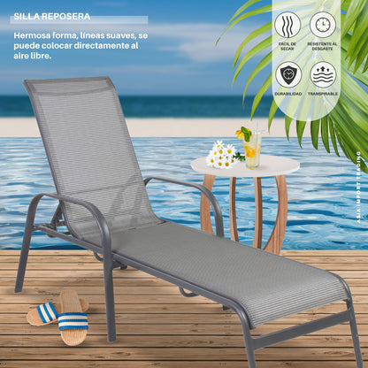 Silla Reposera Reclinable con apoyabrazos