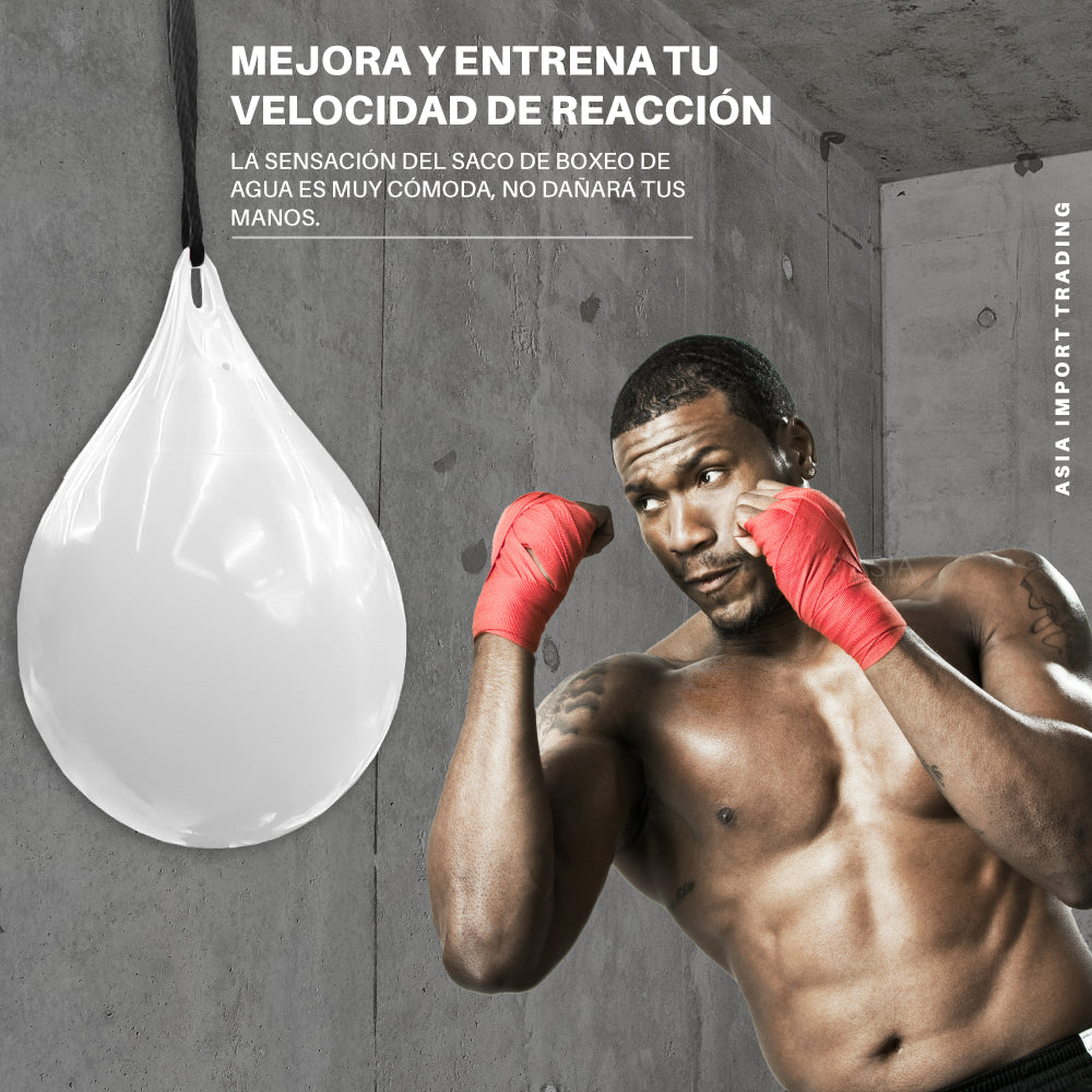 Pera de Boxeo Blanca rellenable con agua