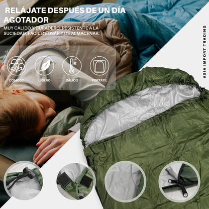 Saco de Dormir Extendible color Verde