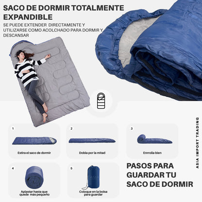Saco de Dormir Extendible color Azul Marino