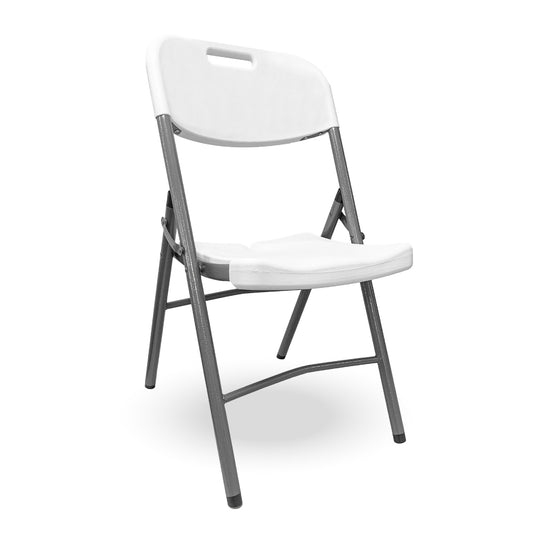 Silla Blanca Plegable respaldo Liso