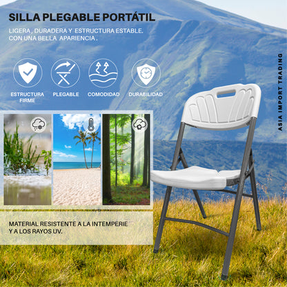 Silla Blanca Plegable