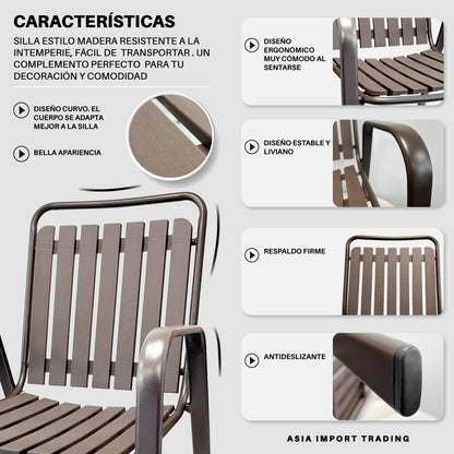 Silla de Terraza estilo Madera