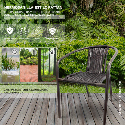 Silla de Terraza estilo Rattan
