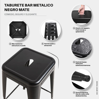 Piso de Bar Negro Home & Design