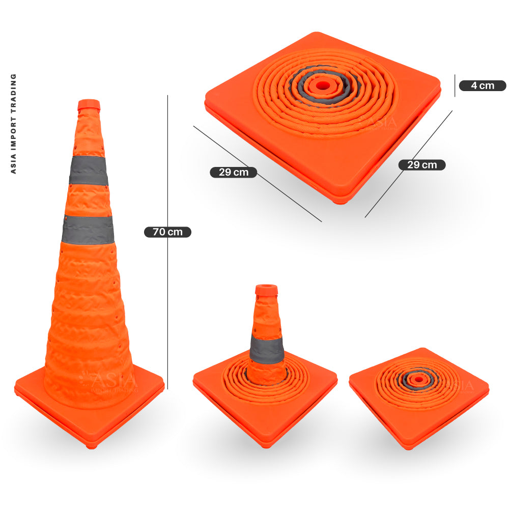 Cono de Emergencia Retractil 70cm