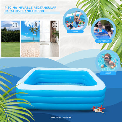 Piscina Inflable Rectangular 180cm