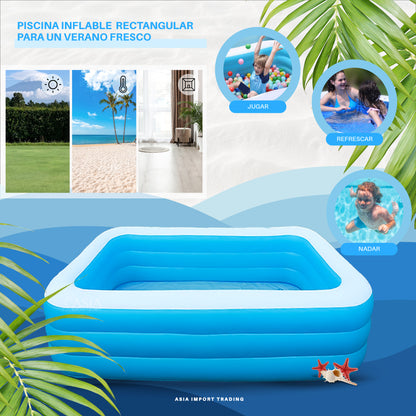 Piscina Inflable Rectangular 260cm