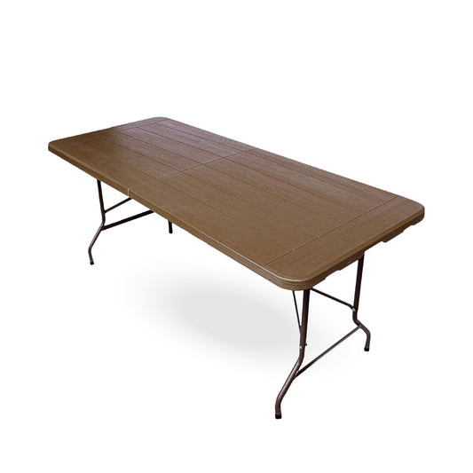 Mesa Plegable Cafe estilo madera 180 cm tipo Maleta