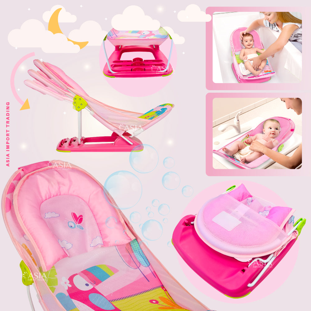 Silla para el Baño del Bebe color Rosada