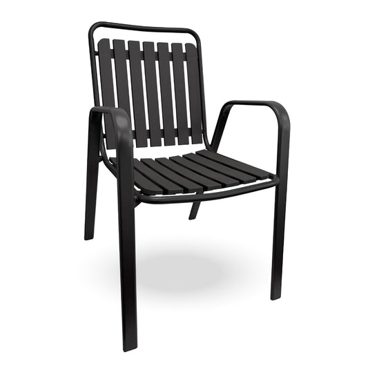Silla de Terraza estilo Madera Negra