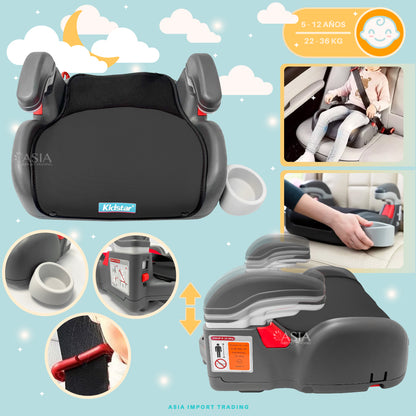 Alzador Infantil con Apoyabrazos y Portavaso 22-36kg