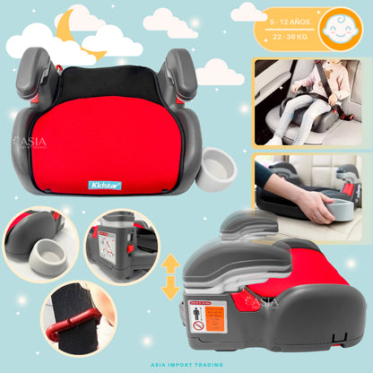 Alzador Infantil Kidstar con Apoyabrazos y Portavaso 22-36kg
